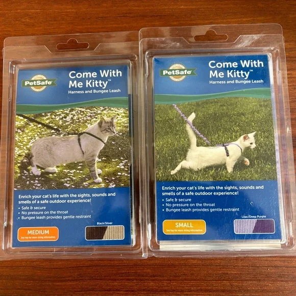 Set/2 Cat Harness and Bungee Leash - Picture 1 of 5